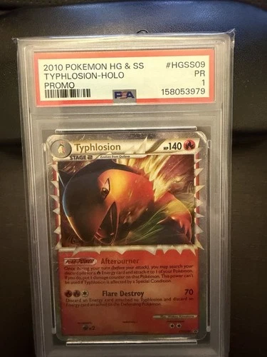 Pokémon TCG HG & SS Typhlosion Prime Promo HGSS09 Graded In PSA 1 Pop 5