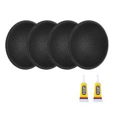 4 Pcs Speaker Dust Cap, 35x40x9mm Dust Resistant Coil Cover, Glossy Paper