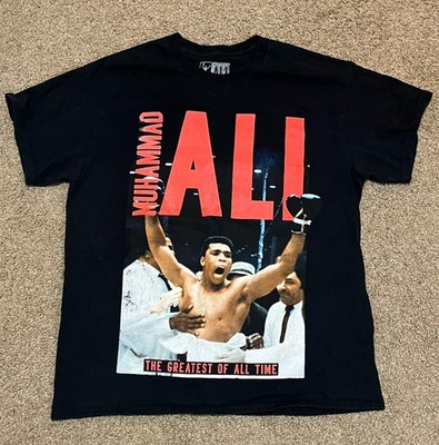Muhammad Ali T-Shirt Men's Size Large L Black Boxing The Greatest of all Time