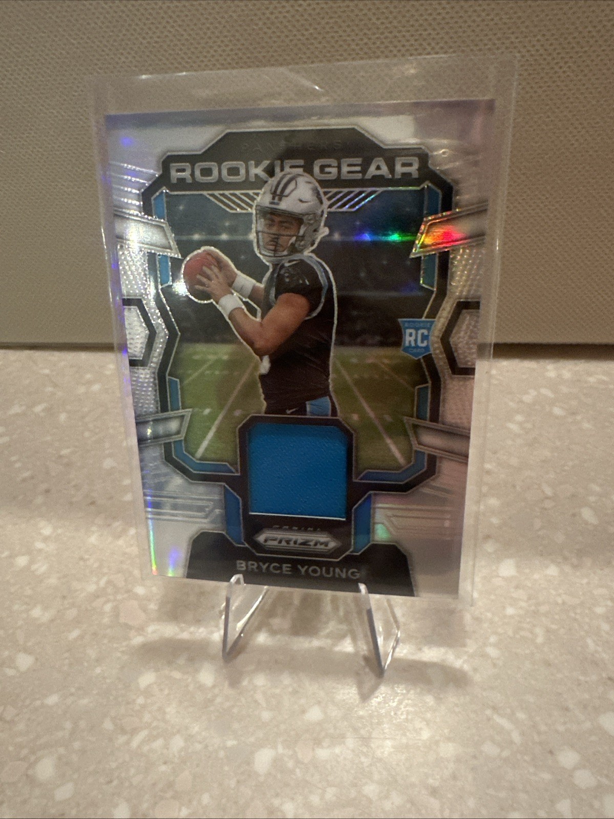 2023 Panini Prizm - Rookie Gear Bryce Young Holo Silver #RG-BY (MEM, RC)