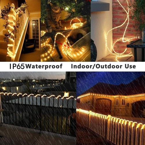 30m LED Lichterschlauch Party Lichtschlauch Außen/Innen Lichterkette Warmweiß DE - Bild 7 von 17