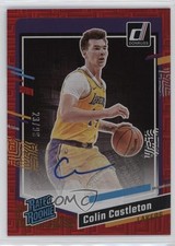 2023 Donruss Rated Rookie Choice Red Signatures 23/99 Colin Castleton Auto 0m89