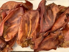 10 Pig Ear Chews 100% Natural Pork for Dogs - Dog Treats 10 Count USA Made