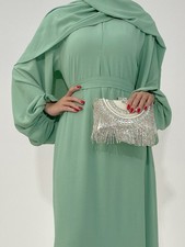 Abaya Dubai Kaftan Women Muslim Long Dress Hijab Modest Robe Islamic Gown Prom