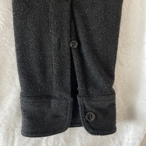 Faherty Shacket Flannel Men’s Shirt Large Dark Gray Button Up Good - Picture 7 of 9