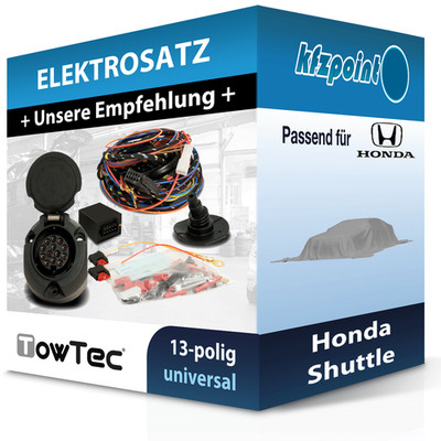 TOWTEC E-Satz 13polig universell passend für Honda Shuttle Elektrosatz