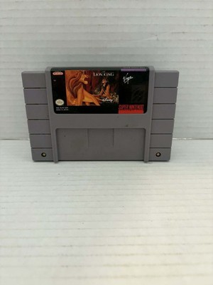 The Lion King Super Nintendo SNES Virgin Authentic Disney