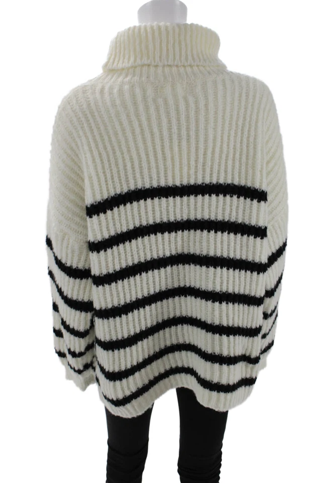 Свитер женский Line & Dot Ariel - белый/черный размер L - Изображение 3 из 4