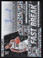 2020-21 PANINI MOSAIC AUTOGRAPHS FAST BREAK TRE JONES RC AUTO SAN ANTONIO SPURS