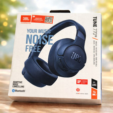 JBL Tune 770NC Wireless Noise Cancelling Headphones Bluetooth New Sealed Blue