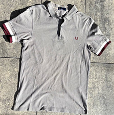 Fred Perry Herren Polo grau M Kurzarm Piqué ...