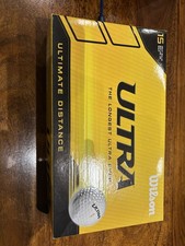15 x WILSON Ultra Quality Golf Balls – All About the Long (New 5 x 3 Pack)