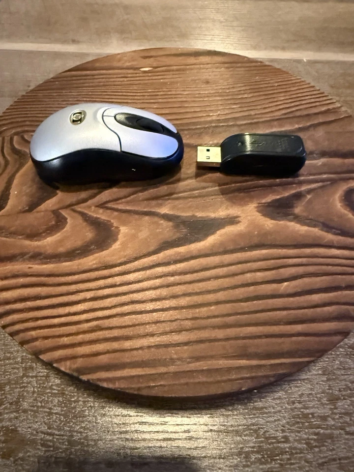 HP Wireless Mini Mouse Mini USB RF Receiver Vintage 2005 EUC!! Tested - Image 2 of 4