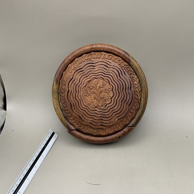 Wood Tray Dried Fruit Decorative Handcrafted Real Wood Folding Plate for Snack