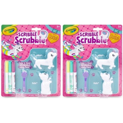 Crayola Scribble Scrubbie Dog (Mika) / Cat (Fefe)