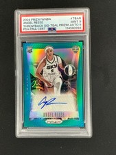 2024 PRIZM WNBA ANGEL REESE SIGNATURE TEAL PRIZM /35, POP 1