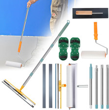 Self Leveling Tool Kits, Floor Rollers with Extensions Stainless Steel Trowels S