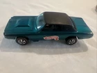 Hot Wheels Redline 1967 Custom T-Bird Aqua Blue With Black Top And White Int!