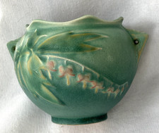 1940's Roseville Bleeding Heart Green Small Jardiniere 651-3