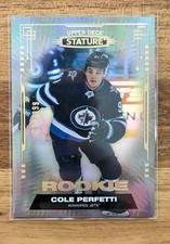 2021 22 Upper Deck Stature Cole Perfetti Rookie /399 #151 Winnipeg Jets!