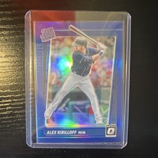 Panini 2021 Donruss Optic Rated Rookie Blue Prizm Alex Kirilloff #40 /75 Twins