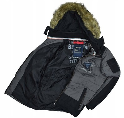 CAMP DAVID Grau Winter Warmed Herren Jacke XXL