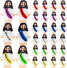 25Pcs Little Jesus Figures Bulk Mini Jesus Love You Figurines Tiny Small Rubber