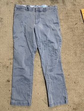 Tommy Bahama Men's Pants Blue Straight Leg Tencel Cotton Blend 34x30