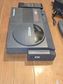 Commodore Amiga CD32 Gaming Console + TVI Modem Remote, Controller  WORKS!