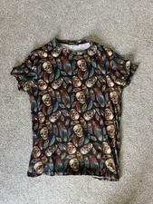 Wilfed Men?s Skull Feather T-shirt Size M