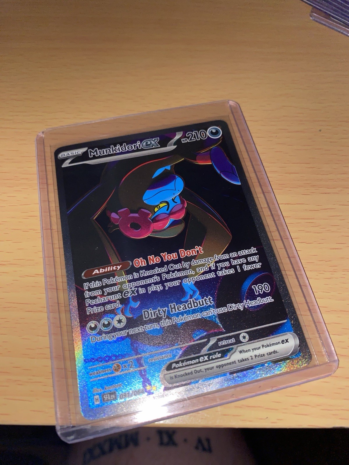 Munkidori ex 091/064 SIR Shrouded Fable Pokémon TCG Near Mint NM