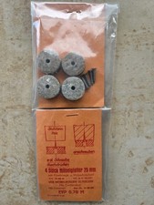 2 Sätze, a 4 Stück, DDR-Möbelgleiter mit Filzeinlage Durchmesser 25 mm