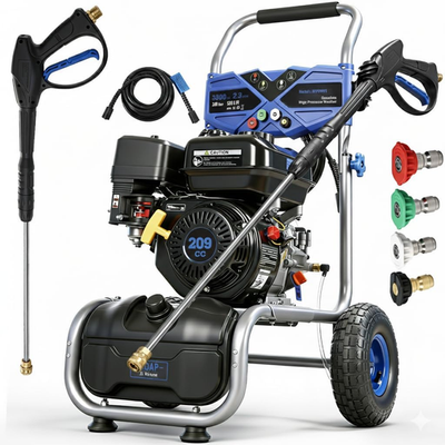 #ad #ad 3500PSI Gas Pressure Washer 209CC 4 Stroke Engine Heavy Duty 2.3GPM Power Wash $273.69