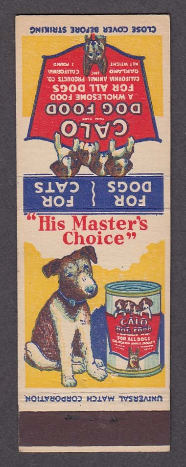 Advertising Matchcover Scottish Terrier
