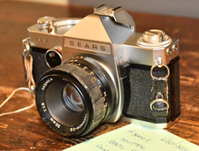Good Sears TLS 35mm SLR Film Camera w 50mm F/1.9 Yashinon-DS Lens FOG sears