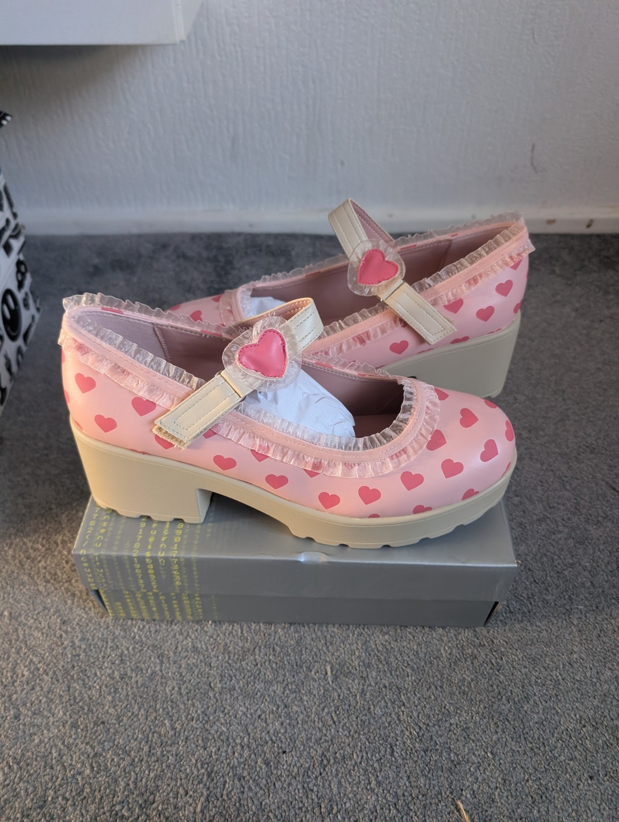 NEW RARE Melanie Martinez Koi Sweetheart Tira Mary Jane Shoes Size UK 10 ltd ed