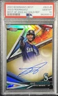 JULIO RODRIGUEZ 2019 Bowman’s Best Gold Refractor Auto 18/50 PSA 10