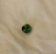 Vintage Vitro Agate Green White Translicent .58 Marble