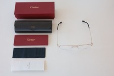 New Cartier CT0409O 002 silver eyewear eyegla...