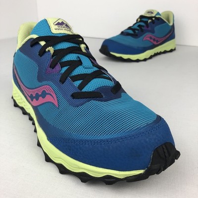 Saucony Peregrine 11 Shield Women s/Girls 6 EU 38 Blue Trail Running Water Repel