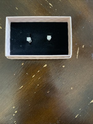 Ohrstecker 0,5 kt Weißgold 0,5 kt Princess Lab-Created Diamant