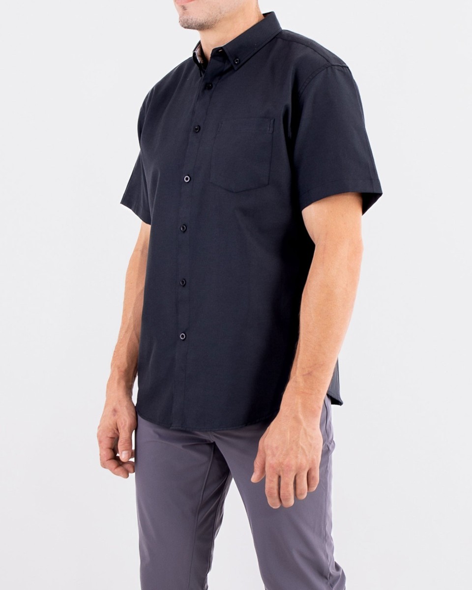 Oxford 4 Pack Men's Short Sleeve Button Down Dress Shirt - Classic Fit |  eBay
