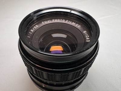 Fujica EBC Fujinon 55mm F1.8 M42 Lens  with Case Serial 911043 Untested