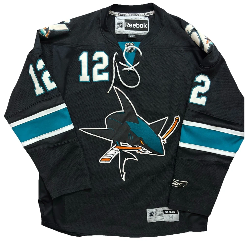 Camiseta aposentada primeira e única Marleau San Jose California Sharks NHL tamanho M officia - Imagem 4 de 4