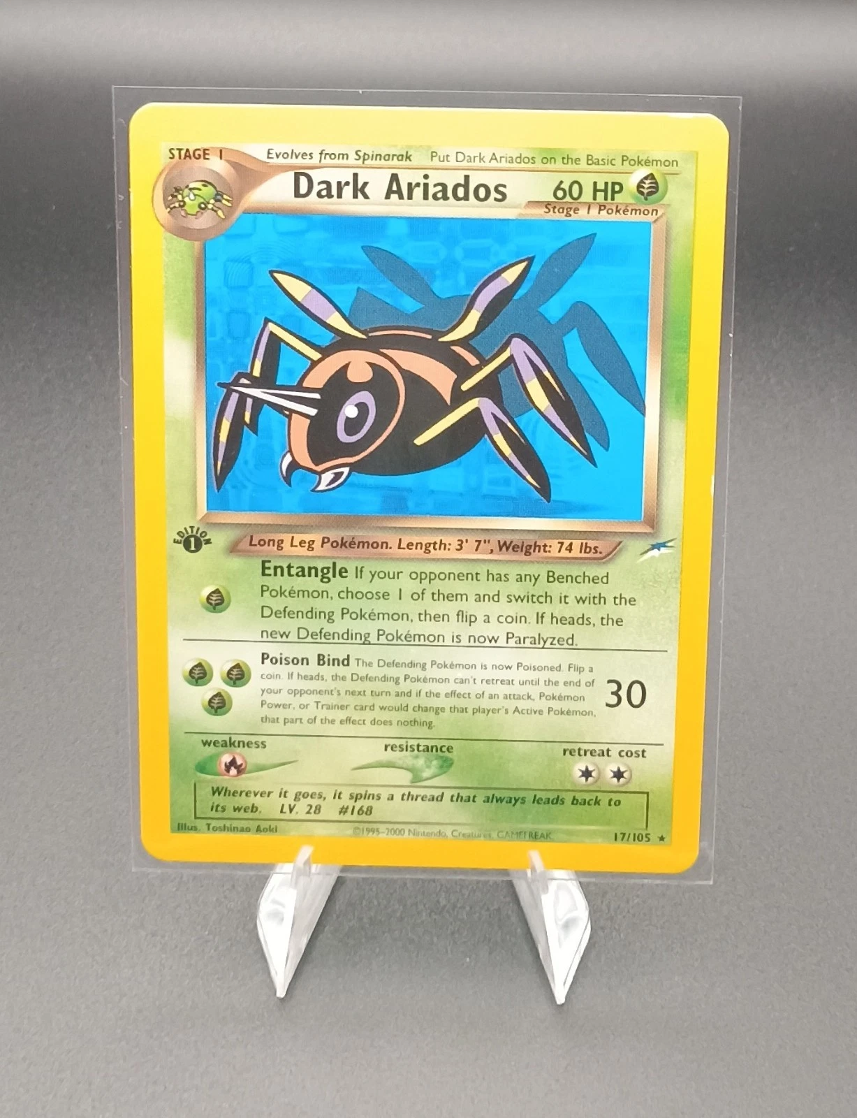 Dark Ariados - 1st Edition - Neo Destiny - 17/105 - Rare - Wizard WOTC Pokemon