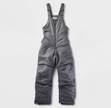 Cat  Jack, Kid  s Solid Snow Bib, Gray, NWT, Size M