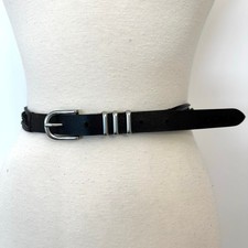 rag & bone Double Strap Belt Women\'s S Black Leather Minimalist Silver Buckle rag & bone Belts for Women on Sale up to 90% Off: Poshmark main image 3