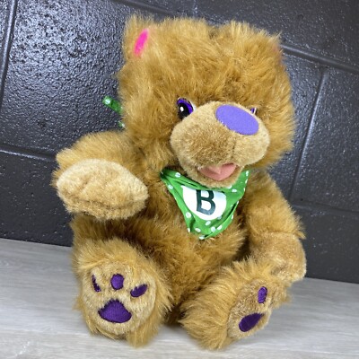 Pearson Scott Foresman - Alphabuddy Teddy Bear Hand Puppet Plush Toy 14'' Brown