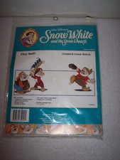 Snow White  Seven Dwarfs PLAY BALL Counted Cross Stitch Kit 35040 Disney NEW