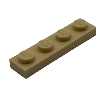 Lego 3710 Tan Plate 1 x 4 Element 371005 4113233